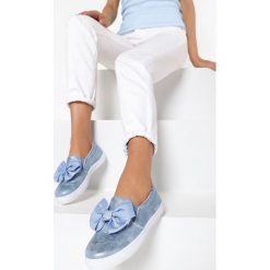 Niebieskie Slip On Rough Out. Niebieskie trampki i tenisówki damskie Born2be, bez wzorów, bez zapięcia. W wyprzedaży za 59,99 zł.