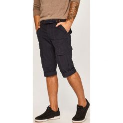 Tom Tailor Denim - Szorty. Niebieskie spodenki i szorty męskie TOM TAILOR DENIM, w paski, z bawełny, casualowe. W wyprzedaży za 129,90 zł.