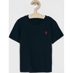 Polo Ralph Lauren - T-shirt dziecięcy 92-104 cm. Niebieskie t-shirty chłopięce Polo Ralph Lauren, bez wzorów, z bawełny, bez rękawów. Za 119,90 zł.