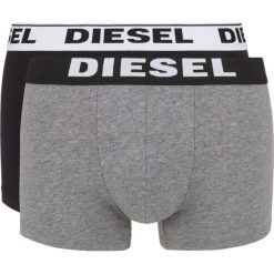 Diesel 2-pack Bokserki Czarny Szary. Szare bokserki męskie Diesel, bez wzorów, z elastanu. Za 73,95 zł.