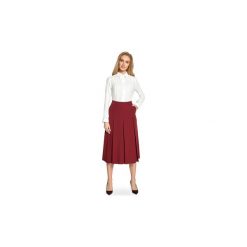 Spódnice krótkie Style S089 Spódnica midi z kontrafałdami. Szare spódniczki damskie Style, s, bez wzorów, krótkie, midi. Za 99,00 zł.