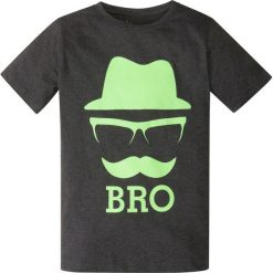 T-shirty chłopięce: T-shirt z modnym nadrukiem bonprix czarny z nadrukiem