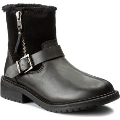 Botki EMU AUSTRALIA - Roadside Teens T11296 Black. Czarne botki damskie na zamek EMU Australia, ze skóry. W wyprzedaży za 259,00 zł.