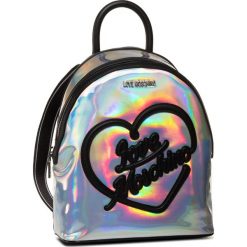 Plecak LOVE MOSCHINO - JC4016PP1ALC190A Hologram Pu Multicolor. Czarne plecaki damskie Love Moschino, bez wzorów, ze skóry ekologicznej. W wyprzedaży za 479,00 zł.