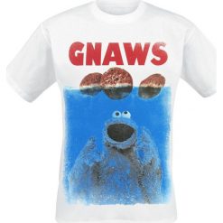 T-shirty męskie: Ulica Sezamkowa Krümelmonster - Gnaws T-Shirt biały