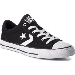 Trampki CONVERSE - Star Player Ox 161595C Black/White/White. Czarne półbuty męskie Converse, na co dzień, bez wzorów, ze skóry, klasyczne, bez zapięcia. W wyprzedaży za 209,00 zł.