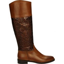 Kozaki - 2060 CUOI-RAM. Brązowe buty zimowe damskie Venezia, ze skóry. Za 329,00 zł.