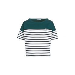 Bluzki Petit Bateau BUILDER. Zielone bluzki damskie Petit Bateau, bez wzorów, bez kołnierzyka, bez rękawów. Za 154,50 zł.