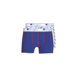 Bokserki Champion MIX UNI + IMPRIME X2. Niebieskie bokserki męskie Champion, bez wzorów. Za 119,00 zł.