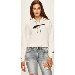 Puma - Bluza x Maybelline. Białe bluzy damskie Puma, s, z nadrukiem, z elastanu, bez rękawów, z kapturem. W wyprzedaży za 239,90 zł.