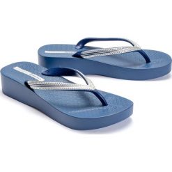 IPANEMA 82527 MESH IV PLAT FEM blue, japonki damskie. Niebieskie koturny damskie Ipanema, bez obcasa, na koturnie, bez zapięcia. Za 96,90 zł.