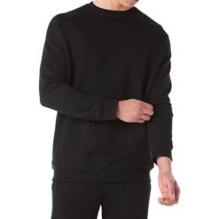 Asics BL Sweat Crew 2191A020-001. Czarne bluzy męskie Asics lifestyle, s, bez wzorów, z bawełny, bez kołnierzyka, bez rękawów, bez kaptura. W wyprzedaży za 199,99 zł.