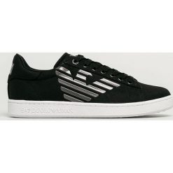 EA7 Emporio Armani - Buty. Białe sneakersy męskie EA7 Emporio Armani, z gumy, na sznurówki. Za 649,90 zł.