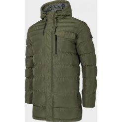 Kurtka puchowa męska KUMP605 - khaki - Outhorn. Brązowe kurtki męskie Outhorn, m, bez wzorów, z puchu, bez kaptura. Za 299,99 zł.