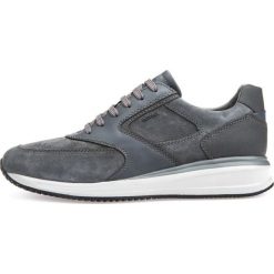 Geox tenisówki męskie Dennie 45 szare. Szare trampki męskie Geox, bez wzorów, z zamszu, bez zapięcia. Za 589,00 zł.