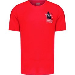 T-shirt HELLY HANSEN HP RACING. Czerwone t-shirty męskie Helly Hansen, z nadrukiem, z tkaniny, z okrągłym kołnierzem. W wyprzedaży za 112,00 zł.