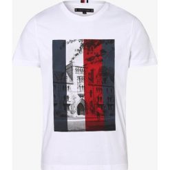 Tommy Hilfiger - T-shirt męski, biały. Białe t-shirty męskie TOMMY HILFIGER, s, z nadrukiem, bez kołnierzyka. Za 229,95 zł.