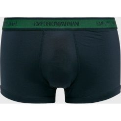 Emporio Armani - Bokserki. Niebieskie bokserki męskie marki Emporio Armani, z elastanu. Za 139,90 zł.