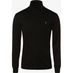Polo Ralph Lauren - Męska koszulka z długim rękawem, czarny. Czarne koszulki męskie Polo Ralph Lauren, s, bez wzorów, z golfem, z długim rękawem, długie. Za 399,95 zł.