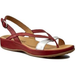 Chodaki damskie: Japonki LA MARINE - Athena Red/Silver
