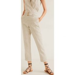 Mango - Spodnie Wood. Szare legginsy damskie Mango, s, bez wzorów, z bawełny, casualowe. Za 199,90 zł.