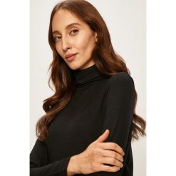 Brave Soul - Bluzka. Czarne bluzki damskie Brave Soul, na co dzień, s, bez wzorów, z elastanu, z golfem, z długim rękawem. Za 49,90 zł.