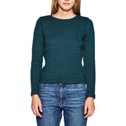 Kardigany damskie: Sweter z okrągłym wycięciem szyi z cienkiej dzianiny