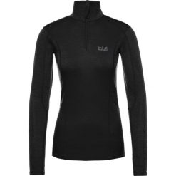 Koszulka techniczna Jack Wolfskin Artic Xt Half Zip Women 1806241-6000. Czarne koszulki damskie polo Jack Wolfskin, l, bez wzorów, z poliesteru, bez rękawów. W wyprzedaży za 219,00 zł.