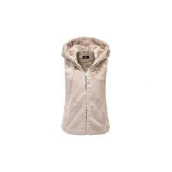 Swetry rozpinane / Kardigany Only CHALECO onlVIDA FAUX FUR HOODED WAISTCOAT OTW. Brązowe kardigany damskie ONLY, m. Za 197,88 zł.