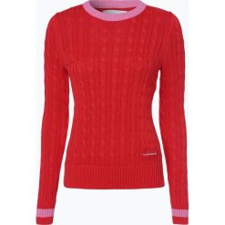 Swetry klasyczne damskie: Calvin Klein Jeans - Sweter damski, czerwony
