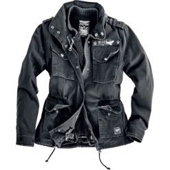Black Premium by EMP Ladies Army Field Jacket Kurtka damska czarny. Czarne bomberki damskie Black Premium by EMP, xs. Za 199,90 zł.