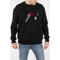 Diesel S-Bay-Sa Bluza Czarny. Czarne bluzy męskie Diesel, s, z nadrukiem, z bawełny, bez kołnierzyka, bez rękawów, bez kaptura. Za 559,95 zł.