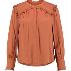 Bluzki asymetryczne: See u Soon RUST FRILL SHOULDER Bluzka brown