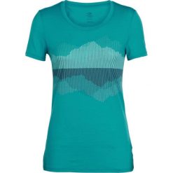 Icebreaker damski t-shirt Wmns Tech Lite SS Low Crewe Cook, Reflected Arctic Teal,M. Koszulki damskie termoaktywne Icebreaker, m, bez wzorów, z wełny. W wyprzedaży za 195,00 zł.
