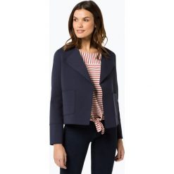 Marc O'Polo - Blezer damski, niebieski. Niebieskie bolerka i narzutki damskie Marc O'Polo, bez wzorów, z tkaniny, bez rękawów. Za 599,95 zł.