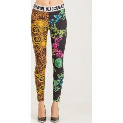 LEGGINSY VERSACE JEANS COUTURE. Czarne spodnie damskie z jeansu. Za 449,40 zł.