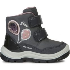Geox dziewczęce buty zimowe Flanfil 20 szare. Szare buty dziewczęce zimowe Geox, bez zapięcia. Za 329,00 zł.