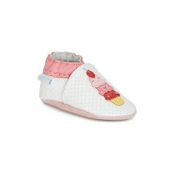 Kapcie niemowlęce Dziecko Robeez HOLIDAY'S ICE. Białe buciki niemowlęce marki Robeez, bez zapięcia. Za 139,00 zł.