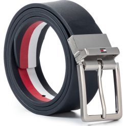 Pasek Męski TOMMY HILFIGER - Modern Rev Leather Belt Adj 3.5 AM0AM05093 CJM. Niebieskie paski męskie TOMMY HILFIGER, w paski, ze skóry. Za 269,00 zł.