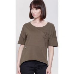 Khaki T-shirt Weekly. Brązowe t-shirty damskie other, m. Za 44,99 zł.