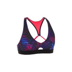 Góra kostiumu kąpielowego AGATHA PALMI damska. Czarne t-shirty damskie OLAIAN, bez wzorów, z elastanu, sportowe, z dekoltem na plecach. Za 59,99 zł.