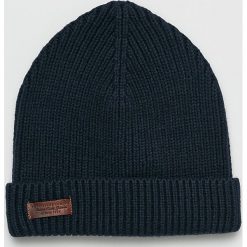 Pepe Jeans - Czapka. Czarne czapki zimowe męskie Pepe Jeans, z bawełny. W wyprzedaży za 84,90 zł.
