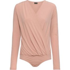 Body z dżerseju bonprix stary jasnoróżowy. Różowe koszulki damskie marki bonprix, bez wzorów, z dżerseju, retro, bez kołnierzyka, bez rękawów. Za 74,99 zł.