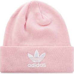 Czapka adidas - Trefoil Beanie DH4299 Clpink. Czerwone czapki damskie Adidas, z materiału. Za 89,95 zł.