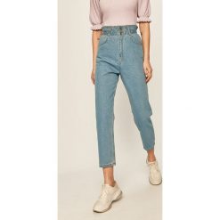 Answear - Jeansy. Niebieskie jeansy damskie ANSWEAR, s, z podwyższonym stanem. Za 169,90 zł.