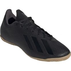 Buty halowe adidas X 19.4 In M F35339. Czarne buty sportowe męskie Adidas, z materiału, bez zapięcia, do piłki nożnej. W wyprzedaży za 249,00 zł.