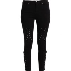Topshop CORSET KNEE JAMIE Jeans Skinny Fit black. Czarne jeansy damskie marki Topshop, z elastanu. W wyprzedaży za 159,50 zł.