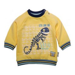 Gelati Bluza Chłopięca Dinosaur 62 Żółta. Żółte bluzy niemowlęce Gelati, bez wzorów, bez rękawów, bez kaptura. W wyprzedaży za 53,00 zł.