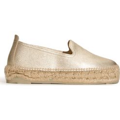 Espadryle MANEBI SLIPPER. Żółte espadryle damskie Manebi, bez wzorów, bez obcasa. Za 550,00 zł.