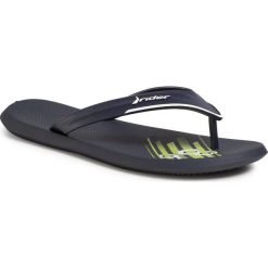 Japonki RIDER - R1 Ultra Ad 11228 Blue/White/Green 23630. Niebieskie klapki męskie Rider, bez wzorów, z tworzywa sztucznego. Za 89,99 zł.